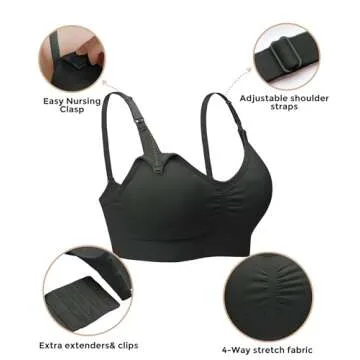 Comfortable STELLE Nursing & Maternity Bras for Mothers