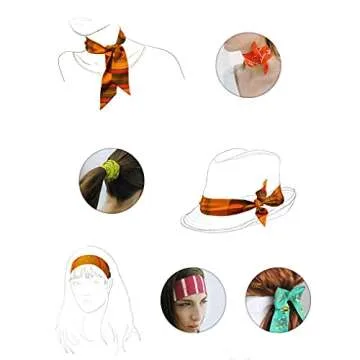 jeunecheval Purse Scarf for Women Bag Scarf Handbag Handle Accessory