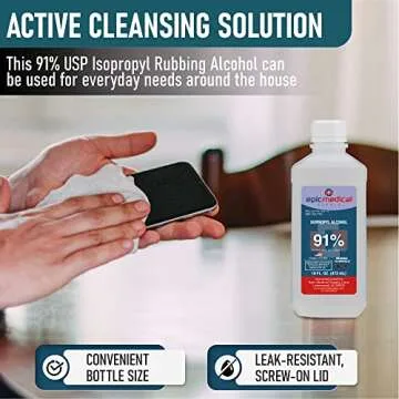 Epic Medical Supply Isopropyl Alcohol 91% - 16 oz Bottle
