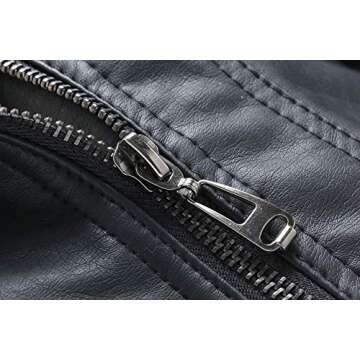 LJYH Kids Motorcycle Faux Leather Coat for Ages 3-4