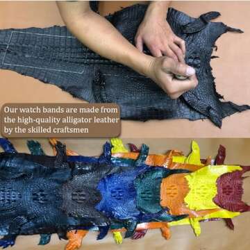 Authentic Alligator Hide Leather Skin for Crafting Projects