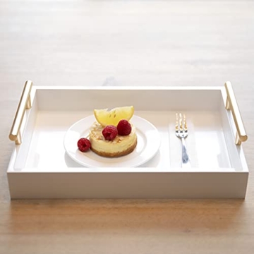 Elegant Nesting Decorative Trays with Polished Handles