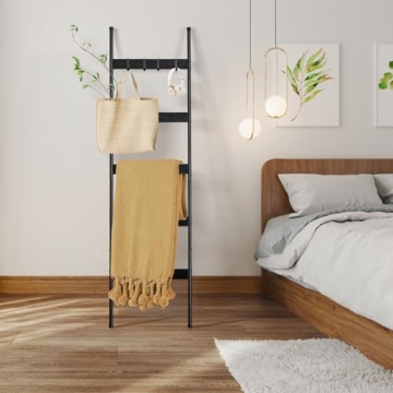 Stylish ELYKEN 5-Tier Blanket Ladder for Home Decor