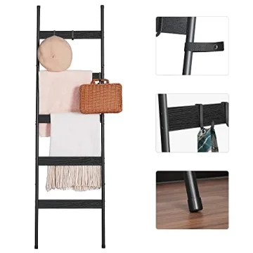 Stylish ELYKEN 5-Tier Blanket Ladder for Home Decor