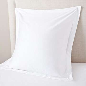Vedanta Home Collection Euro Pillow Shams - Soft & Luxurious