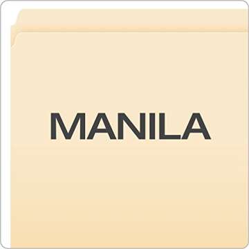 Pendaflex 752 Manila File Folders Box of 100 - Eco-Friendly Organization