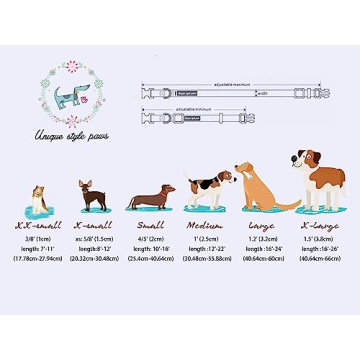 Durable Unique Style Paws Dog Collar for All Dogs