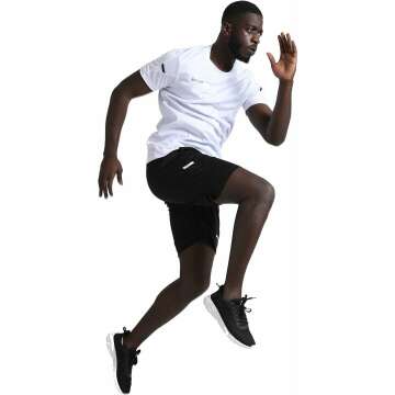 BUYJYA Men's Athletic Shorts Set - 3 Pack