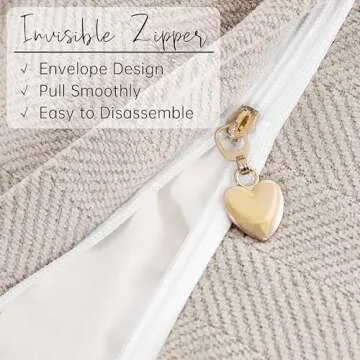 ZWJD Chenille Pillow Covers Set of 2 for Luxurious Home Decor