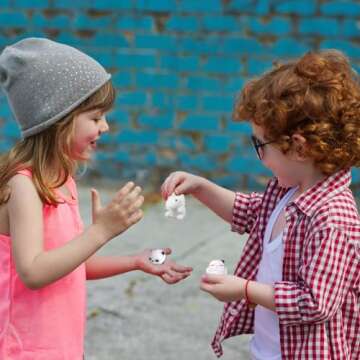 28Pcs Mochi Squishies Toys Set Bulk, Kawaii Animals Squishy Stress Relief Gifts for Kids Easter Basket Stuffers Egg Hunt Party Favors