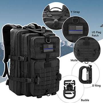 Hannibal Tactical MOLLE Assault Backpack for Outdoor Needs