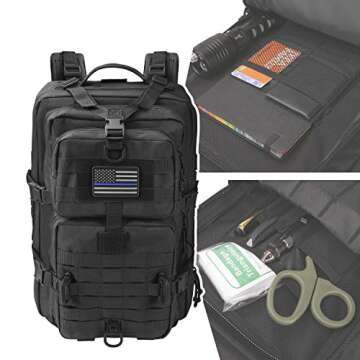 Hannibal Tactical MOLLE Assault Backpack for Outdoor Needs