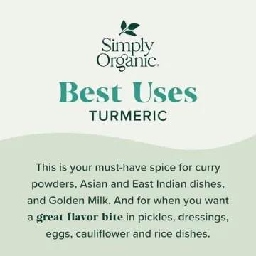 Simply Organic Ground Turmeric Root | Certified Organic Spice