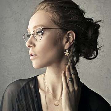 60pcs Gold Plated Shell Starfish Conch Charms Alloy Ocean Theme Pendants Sea Animals Dangle Charms for DIY Earrings Necklace Bracelet Crafts Jewelry Making Accessories