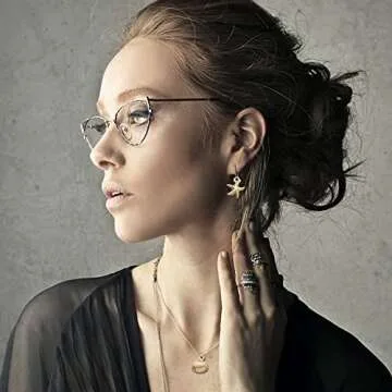 60pcs Gold Plated Shell Starfish Conch Charms Alloy Ocean Theme Pendants Sea Animals Dangle Charms for DIY Earrings Necklace Bracelet Crafts Jewelry Making Accessories