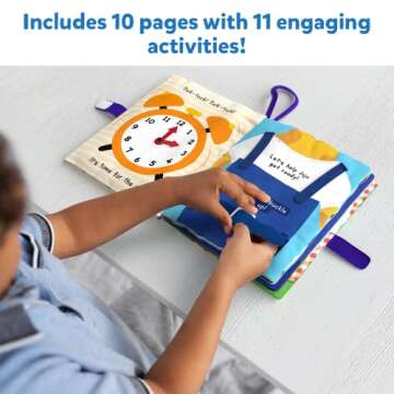 Skillmatics Quiet Book - Sensory Activity Book, Toddler Learning Toys, Gifts for Ages 18 Months to 4 Years, Montessori & Travel Toys, Fine Motor Skills