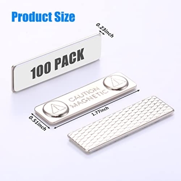 Chinco Magnetic Name Tags - Strong Adhesive Badge Magnets