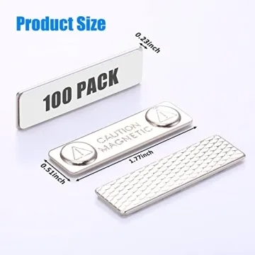 Chinco Magnetic Name Tags - Strong Adhesive Badge Magnets