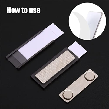 Chinco Magnetic Name Tags - Strong Adhesive Badge Magnets