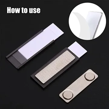 Chinco Magnetic Name Tags - Strong Adhesive Badge Magnets