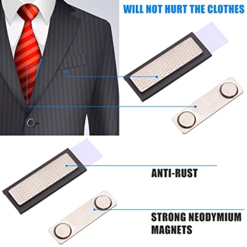 Chinco Magnetic Name Tags - Strong Adhesive Badge Magnets