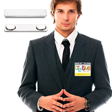 Chinco Magnetic Name Tags - Strong Adhesive Badge Magnets