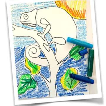 Faber-Castell Gel Sticks - 12 Twistable Watercolor Crayons for Kids with Brush - Watercolors for Kids