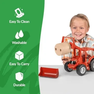 Big Country 1:20 Scale Red Tractor & Implements for Kids