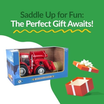 Big Country 1:20 Scale Red Tractor & Implements for Kids