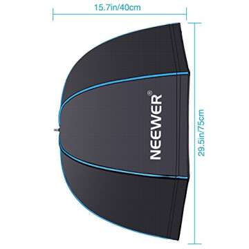 Neewer 31.5 inches /80 centimeters Portable Octagonal Umbrella Softbox for Studio Flash, Speedlite, ...