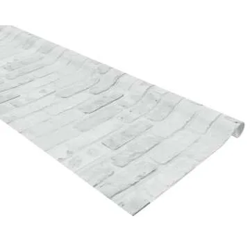 Fadeless Bulletin Board Paper, Fade-Resistant Paper for Classroom Decor, 48” x 12’, White Brick,...