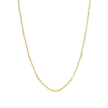 gorjana Women's Tatum Necklace 18k Gold Plated Link Bar