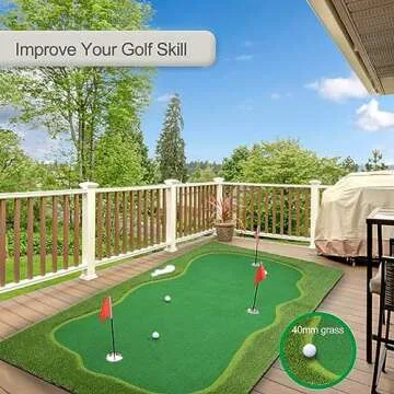 Chriiena Golf Putting Green for Indoor and Outdoor Use