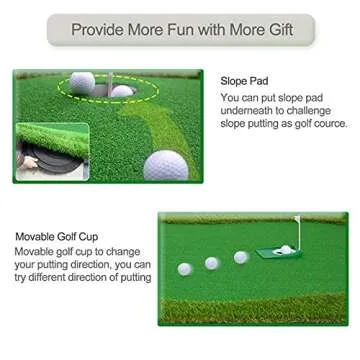 Chriiena Golf Putting Green for Indoor and Outdoor Use