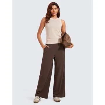 CRZ YOGA Lightweight Wide Leg Pants for Women