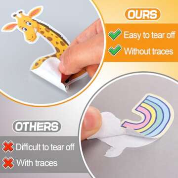 4 Sets Reusable Sticker Books for Toddlers - Educational Travel Stickers