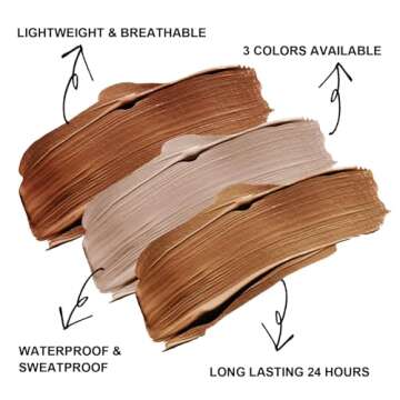 BEFIVECOK Liquid Contour Stick Makeup - Cream Face Contour Wand with Cushion Applicator, Natural Matte Long Lasting Creamy Bronzer Contour, Lightweight Silky Blendable (#01 LIGHT TO MEDIUM)