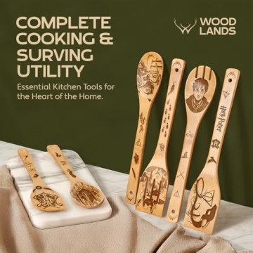 Harry Potter 6-Piece Bamboo Cooking Utensils Set