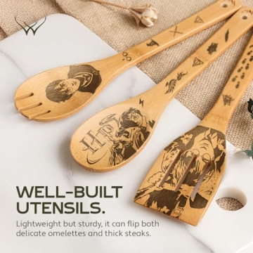 Harry Potter 6-Piece Bamboo Cooking Utensils Set