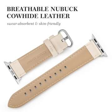 SWEES Leather Band for iWatch – Elegant & Stylish