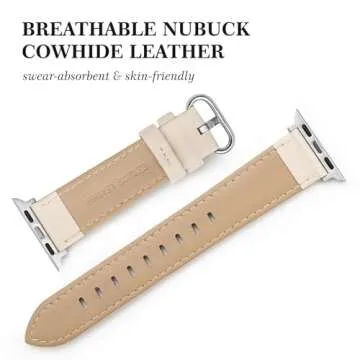 SWEES Leather Band for iWatch – Elegant & Stylish