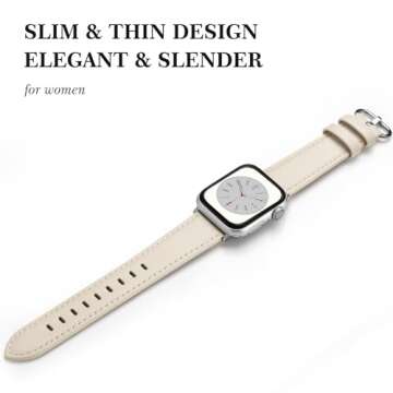 SWEES Leather Band for iWatch – Elegant & Stylish