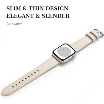 SWEES Leather Band for iWatch – Elegant & Stylish