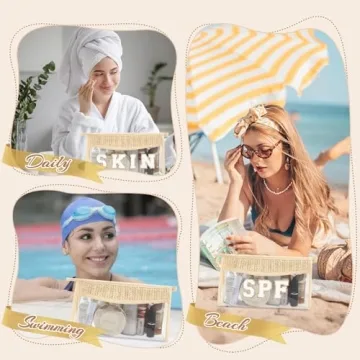 Trendy Chenille Letter Patch Cosmetic Bag for Women