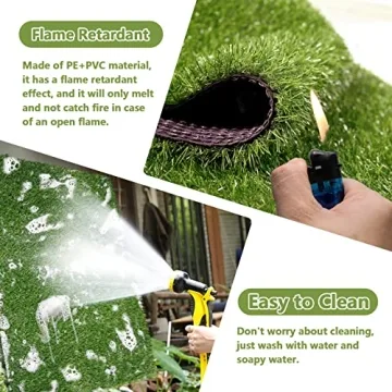 Loytryal 39.4 x 31.5-Inch Artificial Grass Mat for Dogs