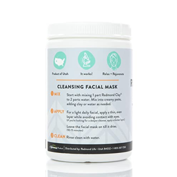 Redmond Natural Bentonite Clay Face Mask - 20oz