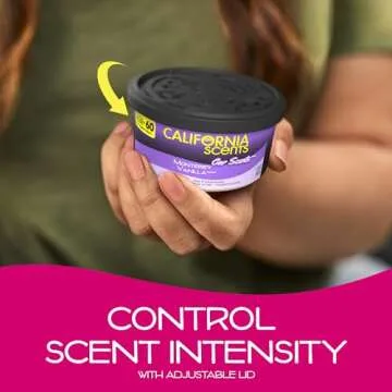 California Scents Can Air Freshener and Odor Neutralizer, Set of 12 Spillproof Cans for Home and Car, Assorted Scents, 1.5 Oz Each