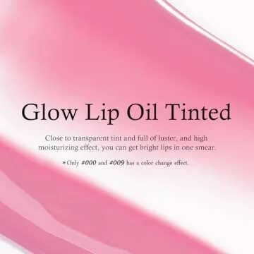 KYDA Hydrating Lip Glow Oil, Clear to Pink, Color Change Effect, Moisturizing Transparent Plumping Lip Oil Tinted for Lip Care and Dry Lips