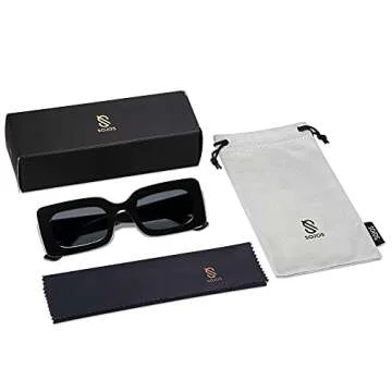 Stylish SojoS Nude Rectangle Sunglasses for All