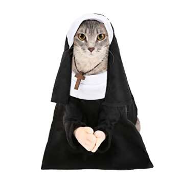 Adorable Pet Nun Costume for Dogs and Cats - Dress Up